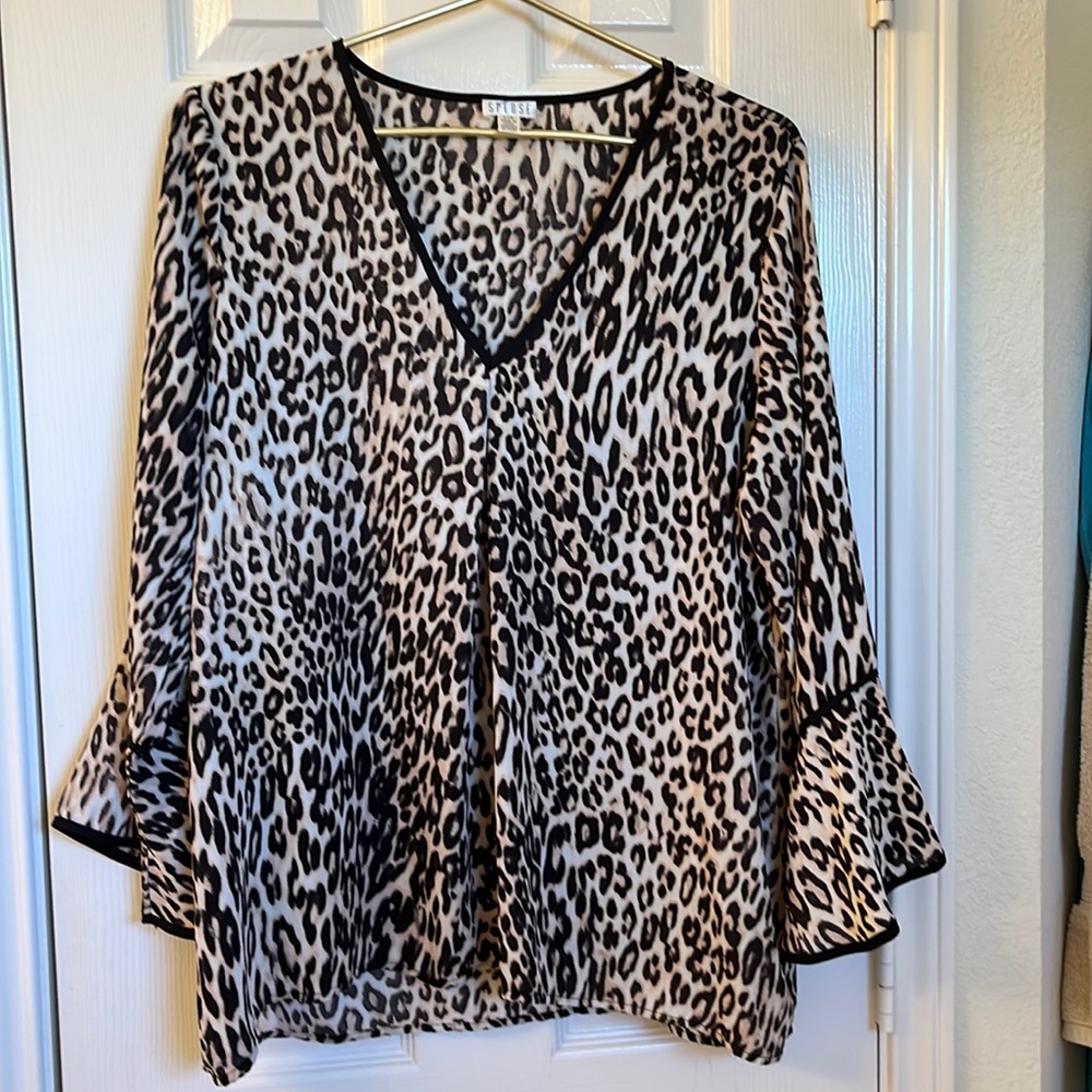 Animal print blouse